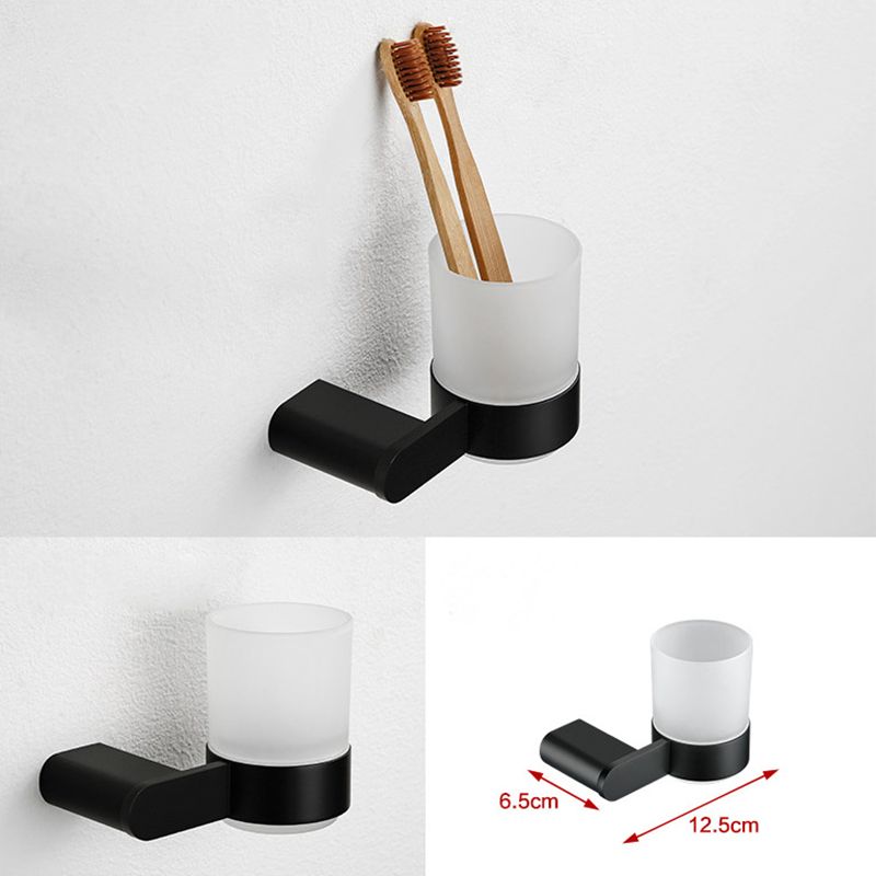 BowLift | Contemporary bathroom accessory single item or in set made of black metal