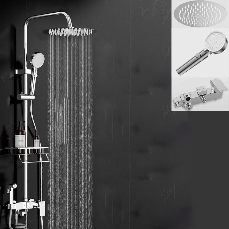 BowLift | Wall-mounted rectangular shower system Stain-resistant copper Modern shower system