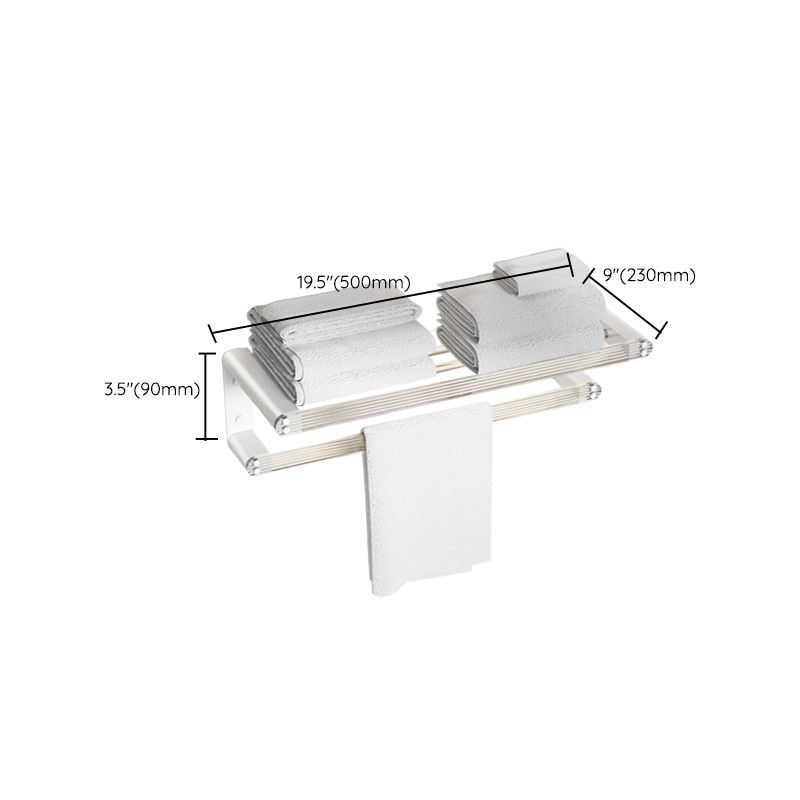 BowLift | White metal and acrylic bathroom accessories as single item or in set with bathroom shelf
