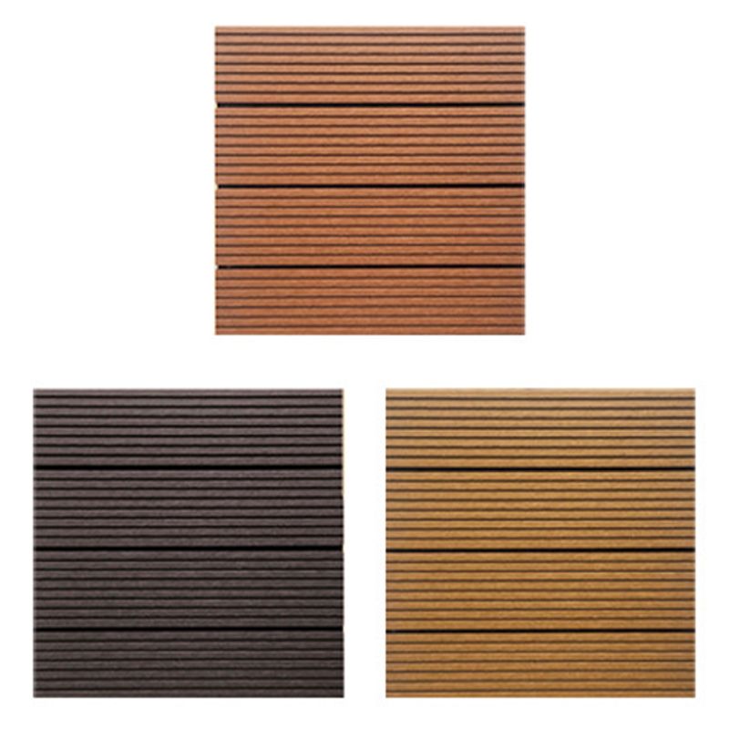 BowLift | Contemporary Engineered Floor Tile Wire-Brushed Click-Lock Wood Floor for Patio Garden