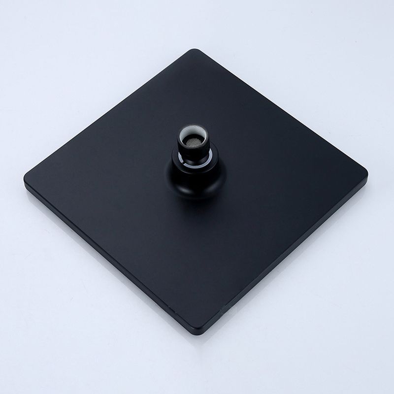 BowLift | Black Square Fest Shower Head Modern Style Wall Mounted Shower Head