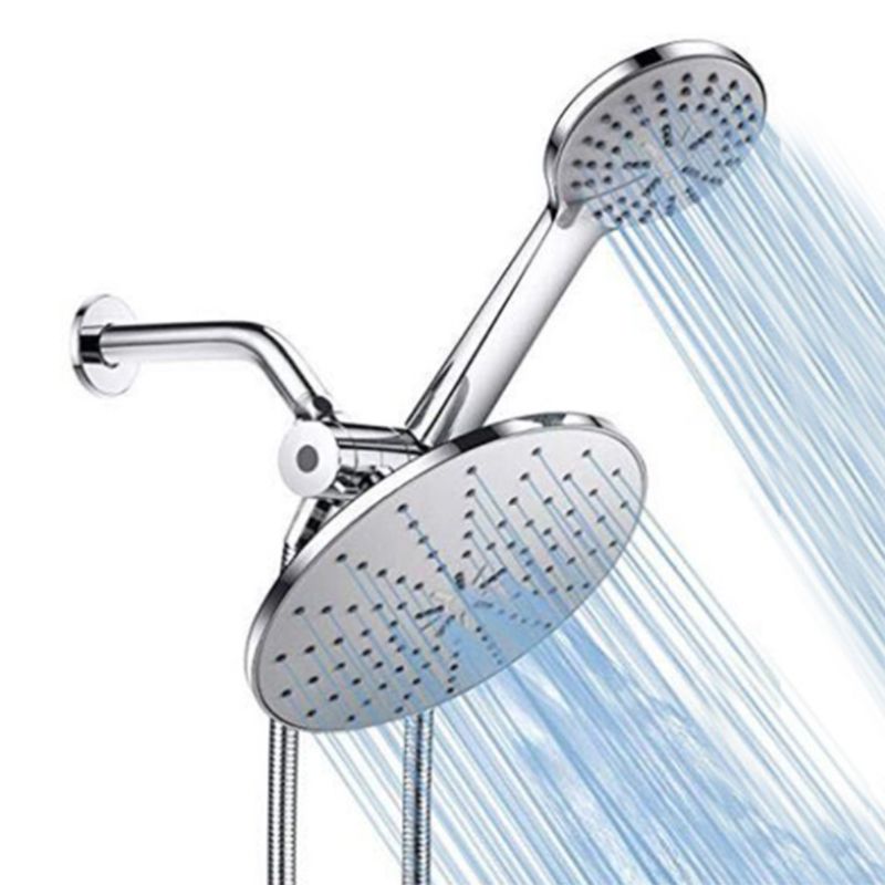 BowLift | Wall-mounted Dual Shower Traditional Round Dual Shower Heads