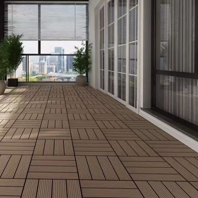 BowLift | Classic interlocking deck boards Solid color patio tiles