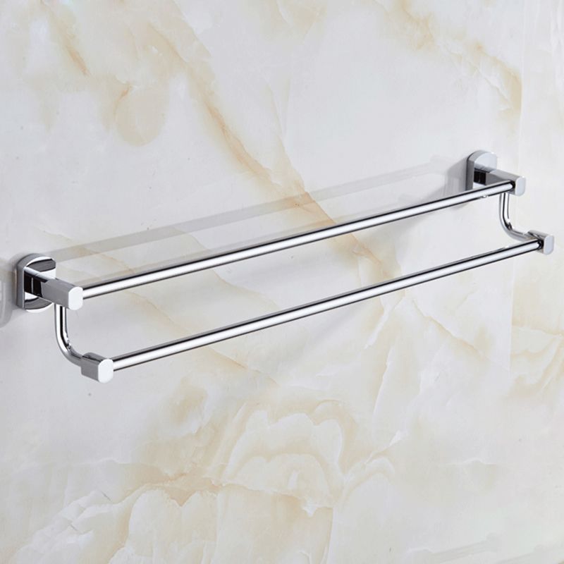 BowLift | Contemporary Bathroom Accessories Hardware Set made of silver metal