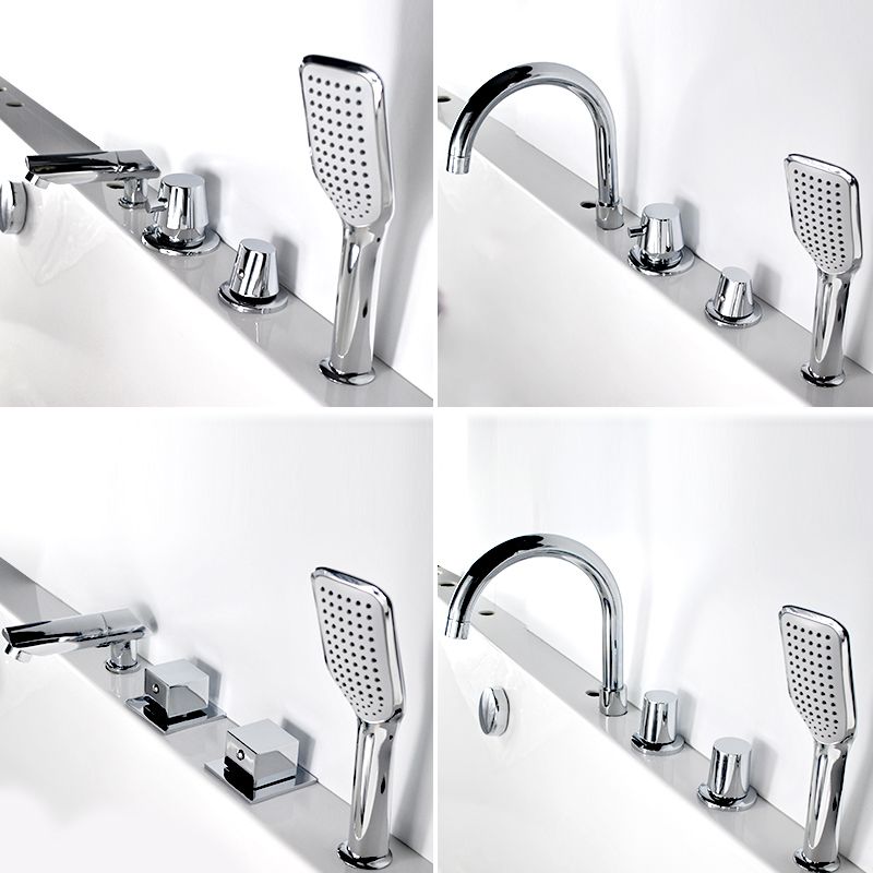 BowLift | Wall-mounted Copper Roman Bathtub Faucet Low Arc Roman Bathtub Filler Trim
