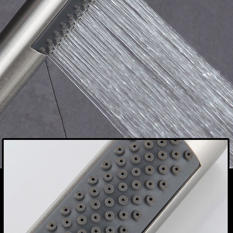 BowLift | Cylindrical Hand Shower with Self-Cleaning Stainless Steel Wall Shower Head