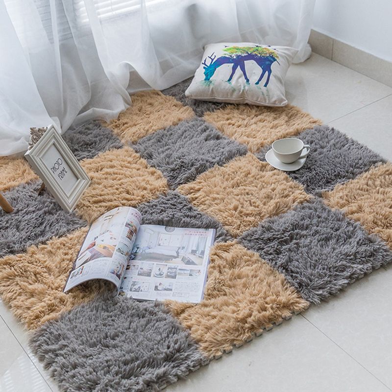 BowLift | Modern Carpet Tiles Interlocking Color Block Shag Carpet Tiles