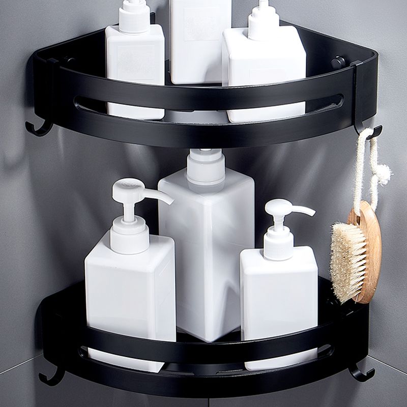 BowLift | Black Bathroom Set Modern 1/2/3 - Piece Anti-Rust Bathroom Rack