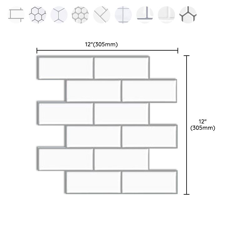 BowLift | Subway Tile Wallpaper Plastic Peel and Stick Wall Tile
