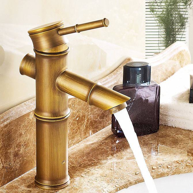 BowLift | Lever Handle Vessel Faucet Single Hole Basin Faucet Farmhouse Style Sink Faucet