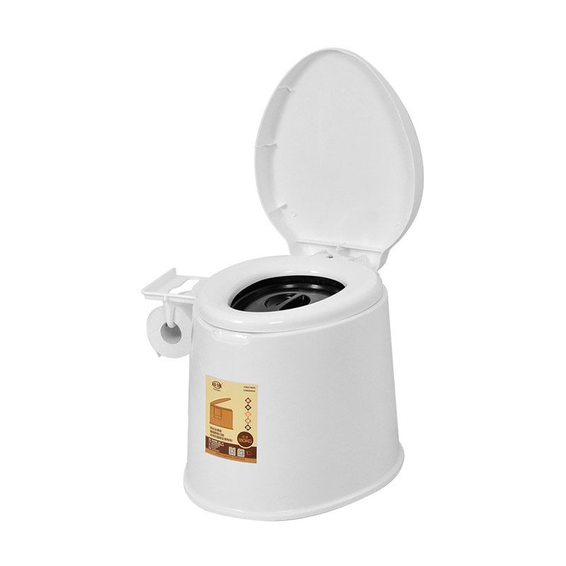 BowLift | Contemporary Plastic Floor-Mounted Toilet Bowl with Seat for the Bathroom
