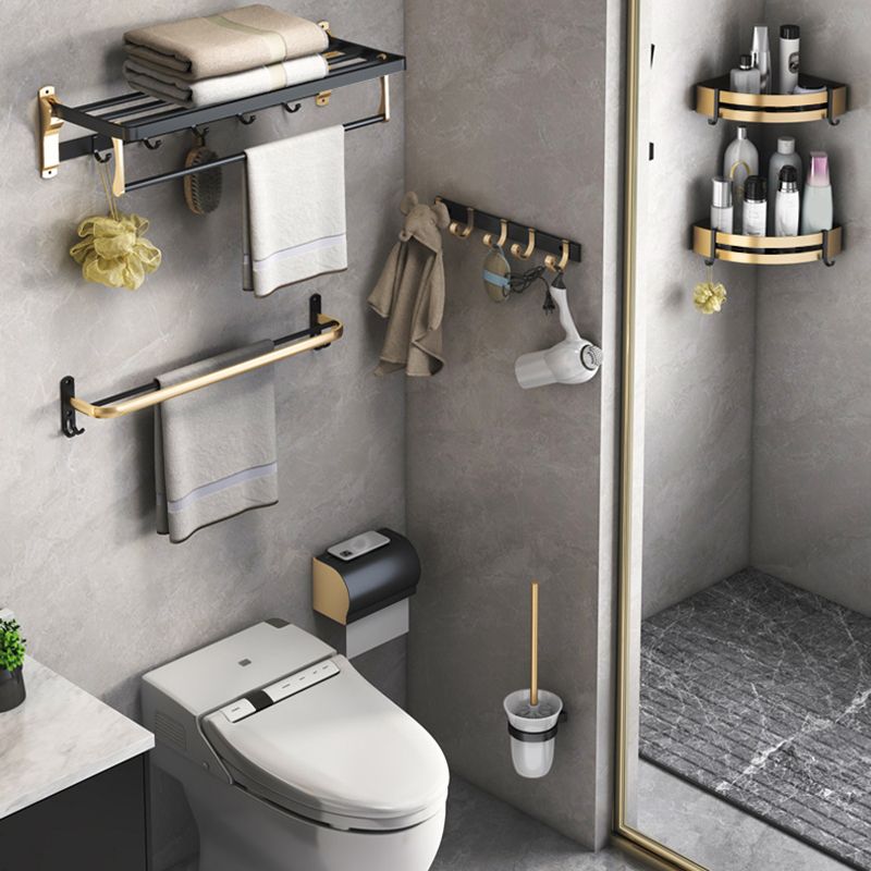BowLift | Black & Brass Bathroom Set Modern Style Bathroom Accessories As Individual Piece Or As Set