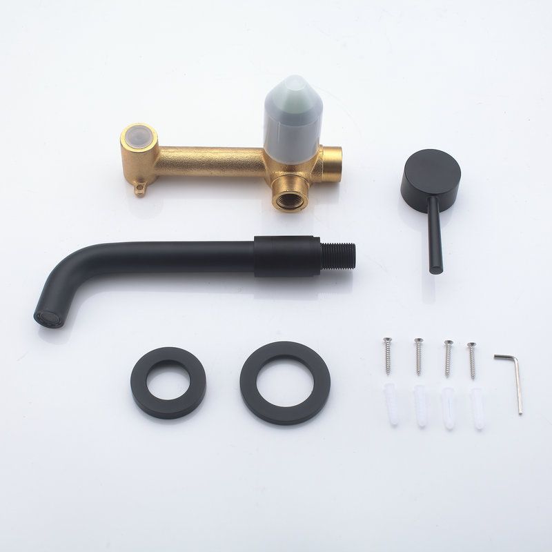BowLift | Wall-mounted faucet Glam Style sink bathroom faucet with lever handle