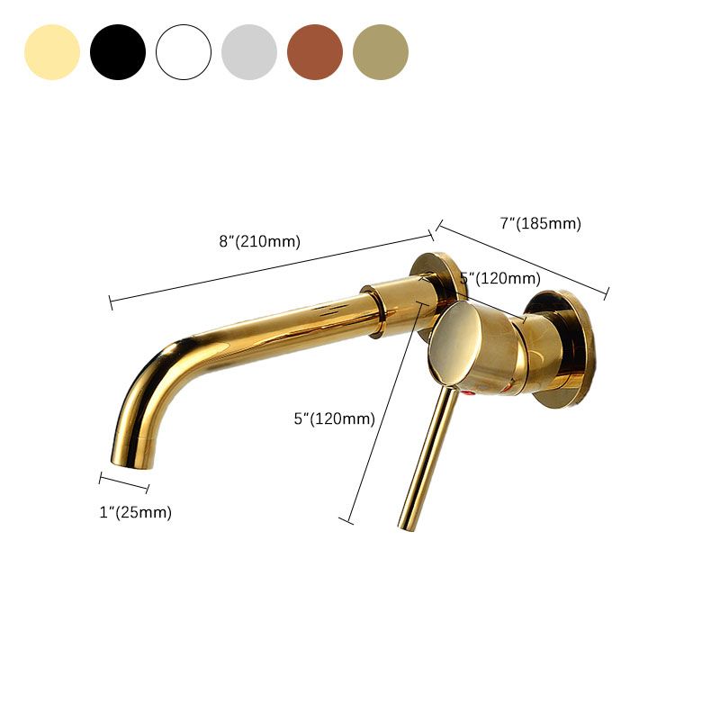 BowLift | Wall mounted metal bathtub faucet single lever swivel bathtub tap trim