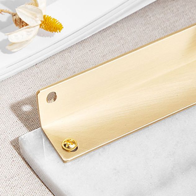 BowLift | 2-piece marble bathroom shelf brass bathroom accessory set in white/green