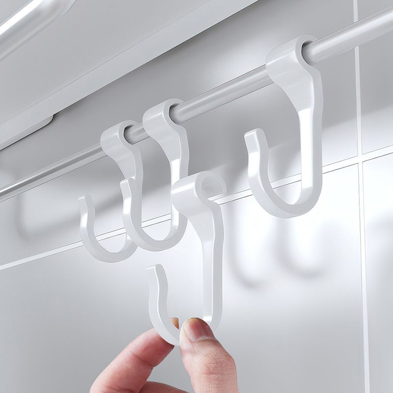 BowLift | White Bathroom Set Modern 1/2/3 - Pieces Stainless Steel Bathroom Shelf