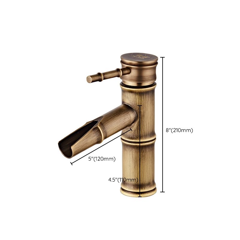 BowLift | Lever Handle Vanity Faucet Country Low Arc Faucet Single Hole Basin Faucet