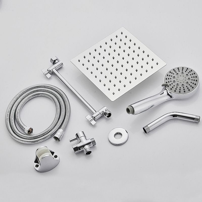 BowLift | Wall Mounted Adjustable Shower Head Modern Square Metal Shower Head