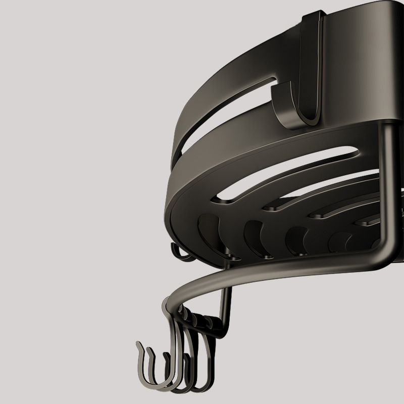 BowLift | Contemporary Aluminum Bathroom Accessory Set Gray Bath Shelf