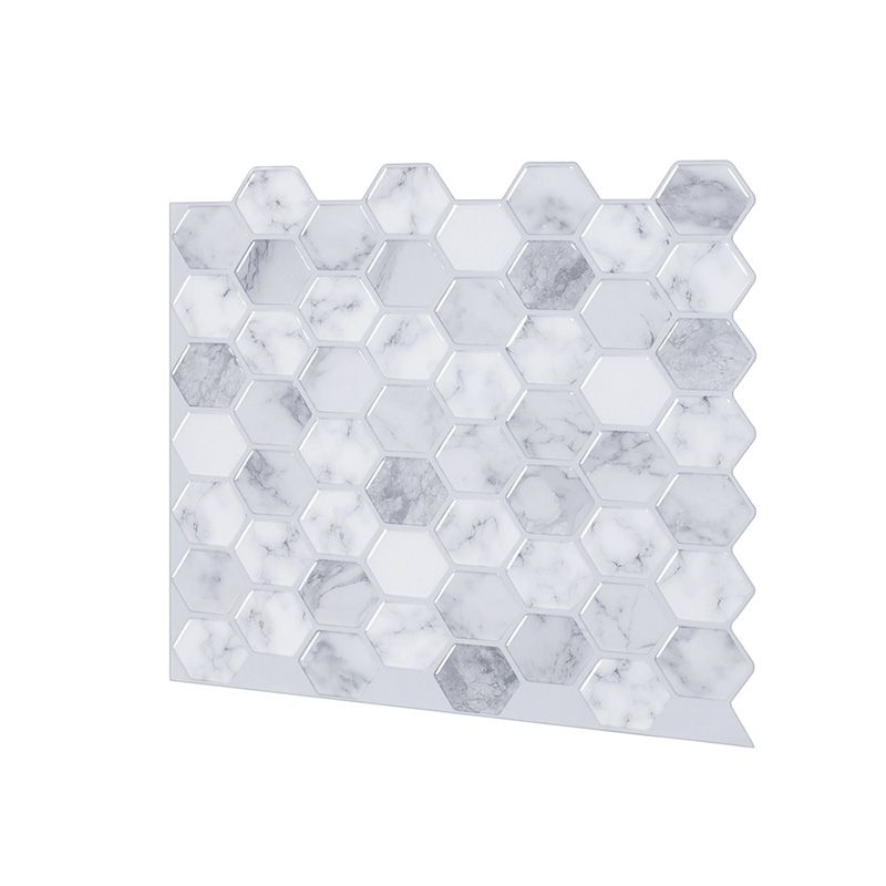 BowLift | Peel and Stick Tile Waterproof Hexagonal Plastic Peel and Stick Tile for Shower