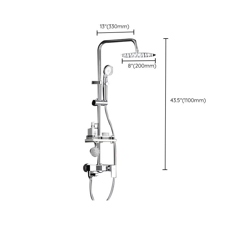 BowLift | Wall-mounted shower system handle lever spot resist copper shower system