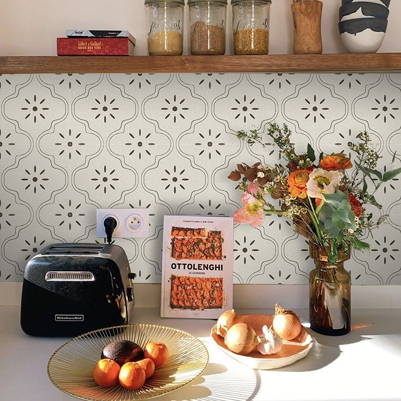 BowLift | White Peel and Stick Mosaic Tile Peel and Stick Backsplash 10 Pack