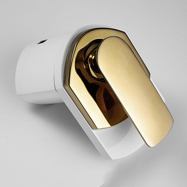 BowLift | Bathroom Sink Faucet Lever Handle Brass Waterfall Spout Sink Faucet