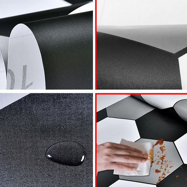 BowLift | Bathroom Wall Floor Tile Waterproof Geometric Pattern Floor Wallpaper