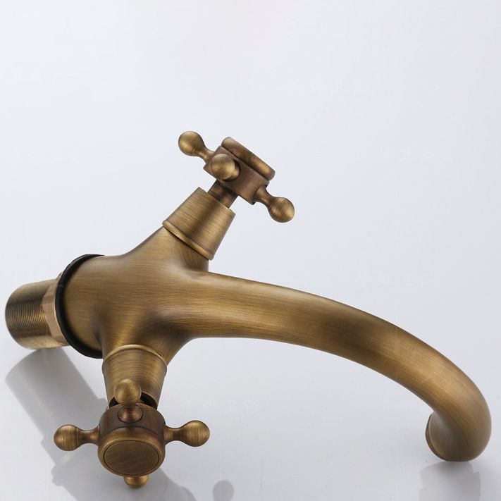 BowLift | Button Handle Widespread Bathroom Faucet Industrial Sink Faucet