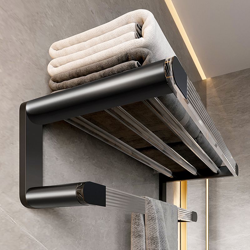 BowLift | Black Bathroom Set Metallic & Acrylic Bathroom Accessories Set made of Stainless Steel Aluminium