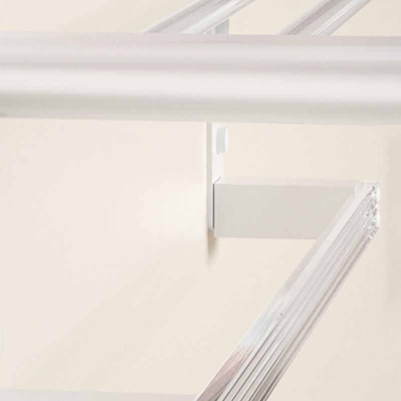 BowLift | White metal and acrylic bathroom accessories as single item or in set with bathroom shelf