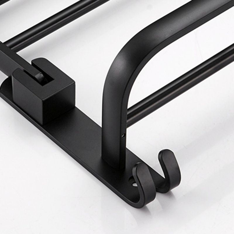 BowLift | Contemporary 8-piece Bathroom Accessory Set Matte Black Bathroom Shelf/Paper Holder/Towel Hook