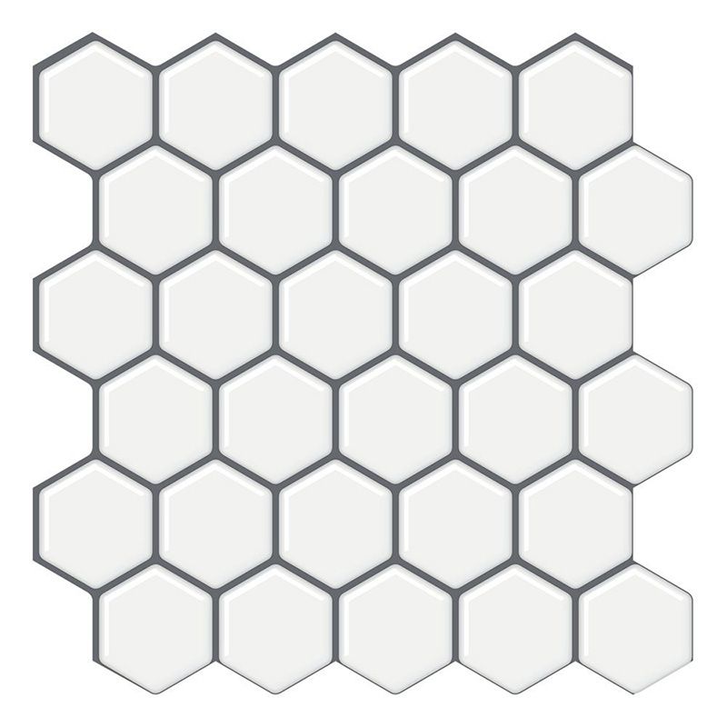 BowLift | Peel and Stick Wall Tile Waterproof Hexagonal PVC Peel and Stick Wall Tile