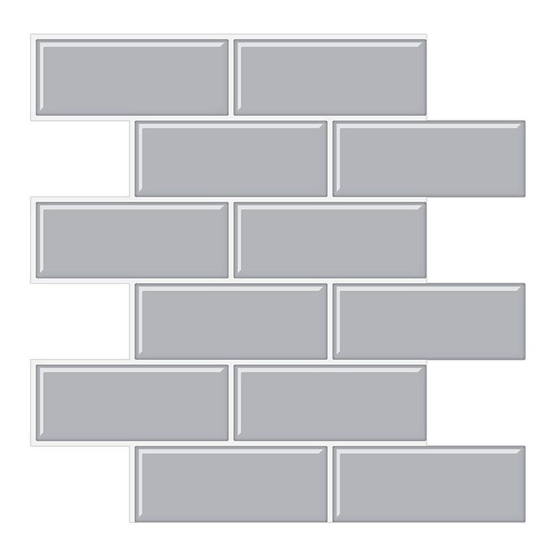 BowLift | Tile Peel & Stick Rectangle Waterproof Solid Plastic Peel & Stick Subway Tile for Shower