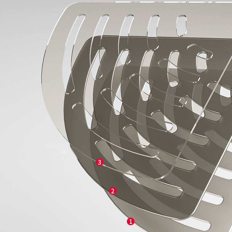 BowLift | Contemporary bathroom accessory set 3-piece bath shelf with hooks