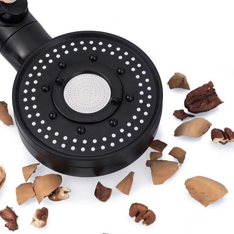 BowLift | Contemporary Shower Head Combo Hand Shower Plastic Wall Mount Black Shower Head