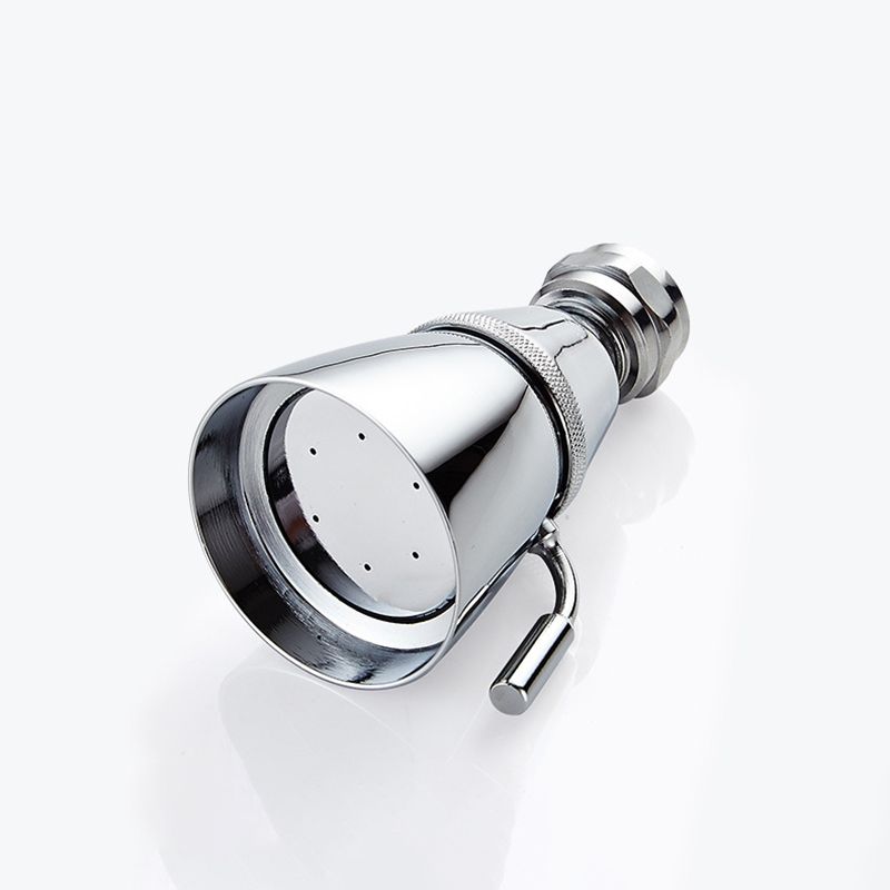 BowLift | Round shower head made of stainless steel in silver wall-mounted shower head