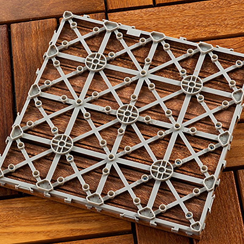 BowLift | 4-Slat Wood Deck/Patio Floor Tiles Interlocking Installation Floor Tiles