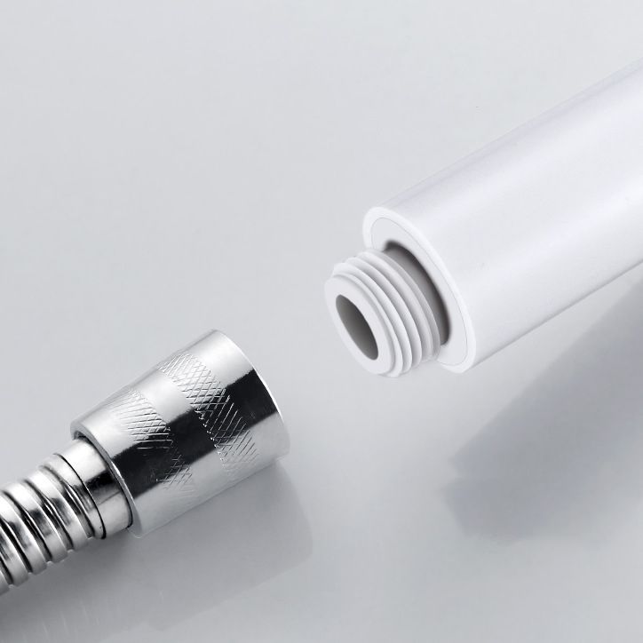 BowLift | 5 Sprays Shower Head Round Wall Mounted Plastic Wall Connector Holder Handheld Shower Head