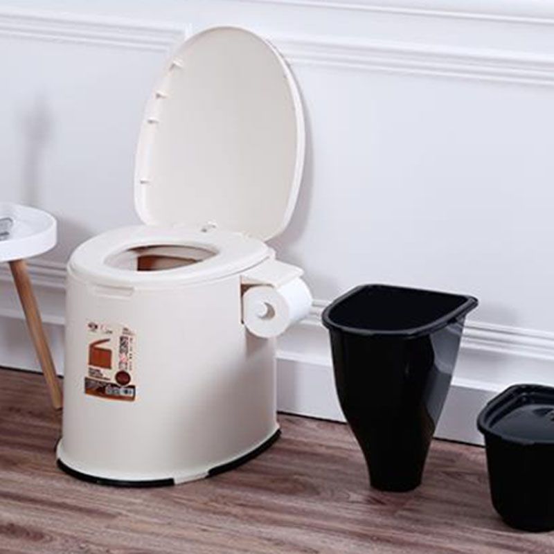 BowLift | Contemporary Plastic Floor-Mounted Toilet Bowl with Seat for the Bathroom