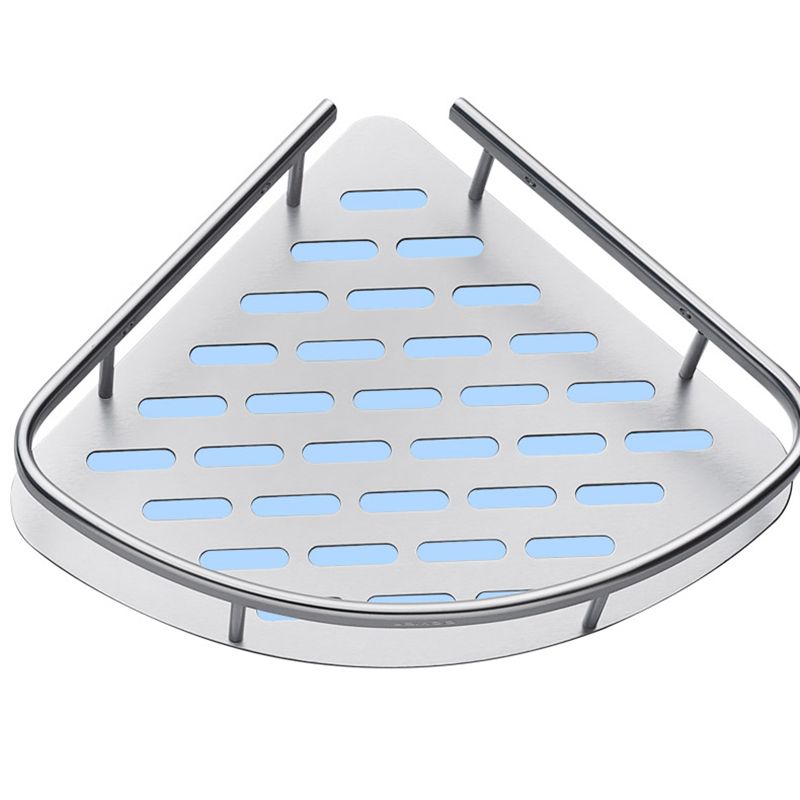 BowLift | 3-piece modern bathroom accessory set aluminum bathroom shelf in silver