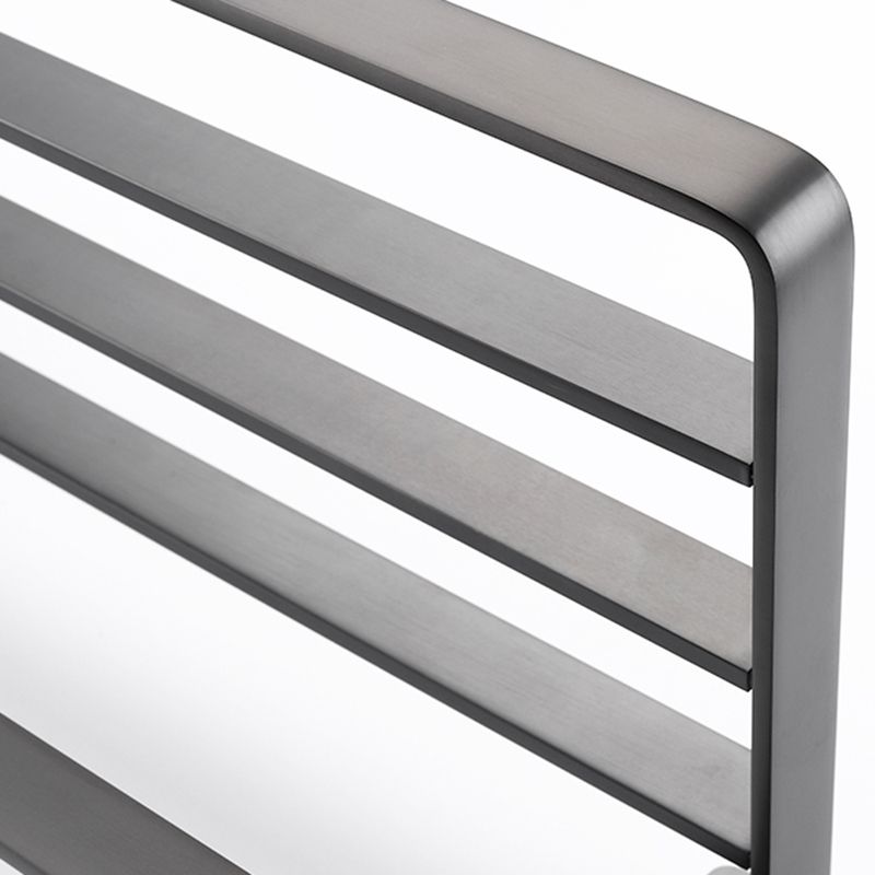 BowLift | Gray metal modern bathroom accessories as a single piece or as a set