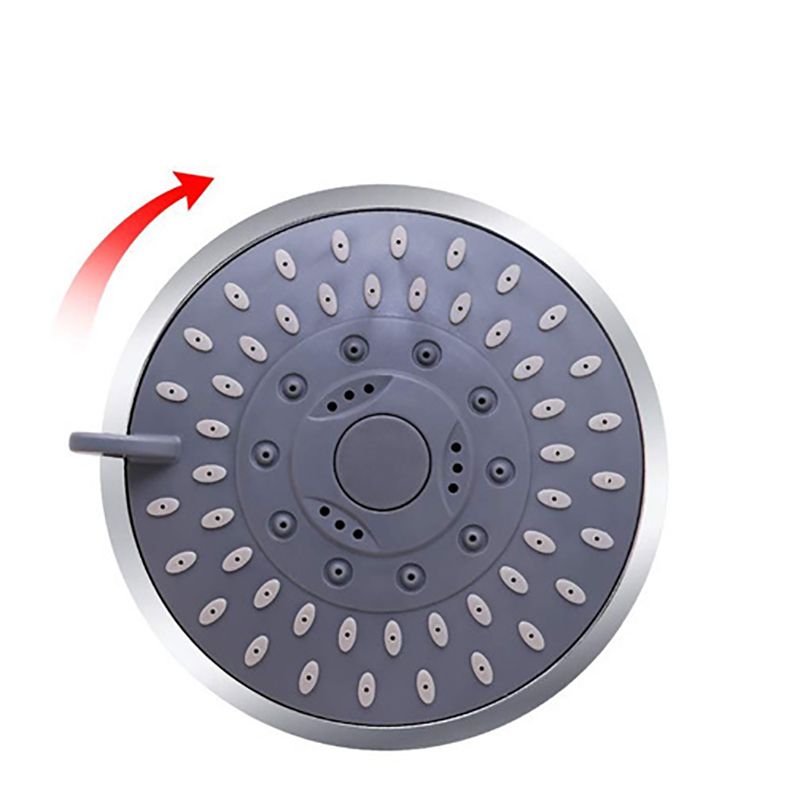 BowLift | 5 Sprays Shower Head Wall Mounted Silver Round Fixed Shower Head