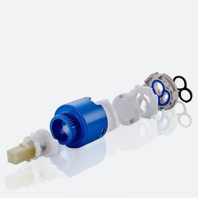 BowLift | Basic Metal Sink Faucet Silver Bathroom Faucet with Lever Handle