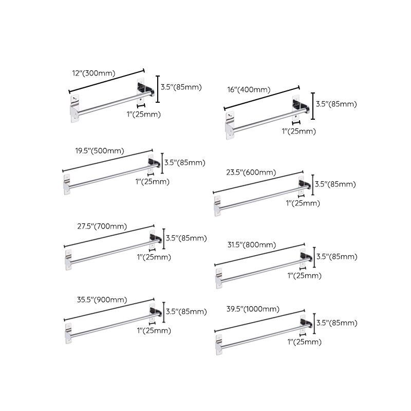 BowLift | 3-piece Stainless Steel Bathroom Accessory Set Modern Chrome Object Stand