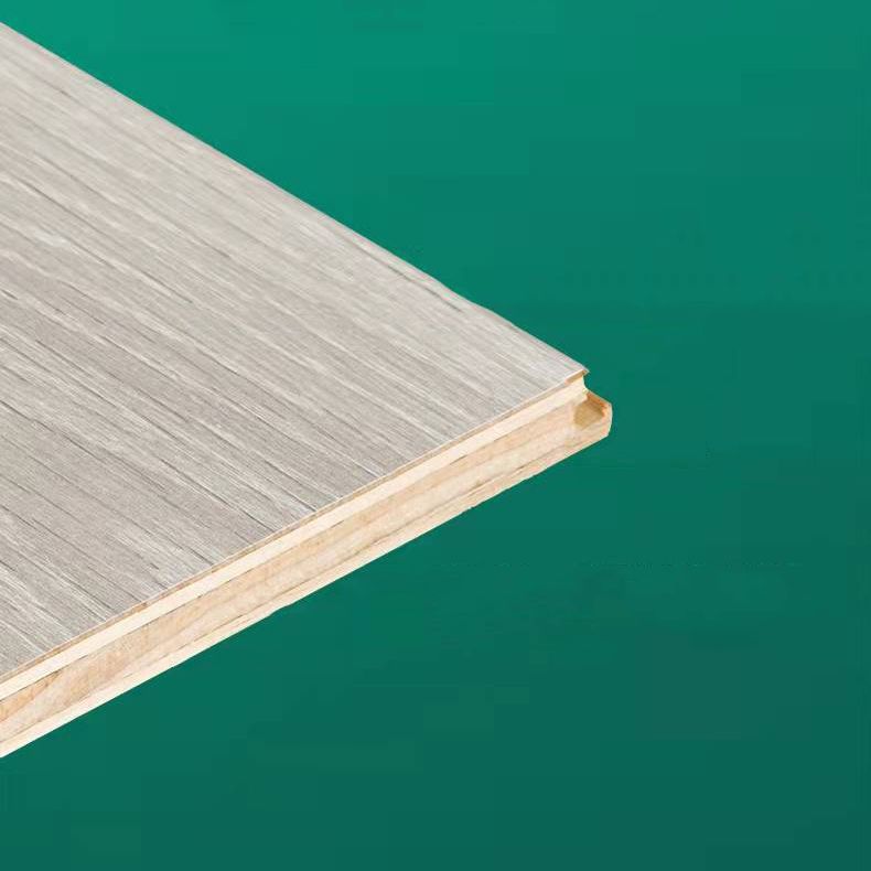 BowLift | 49"x8" width E0 natural solid wood laminate flooring, click-lock, waterproof