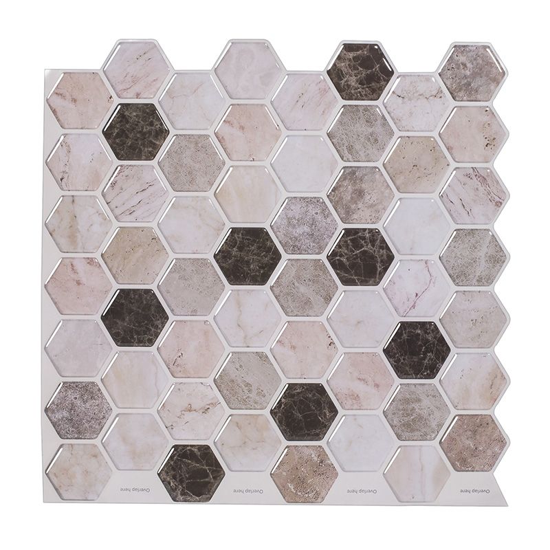 BowLift | Peel and Stick Tile Waterproof Hexagonal Plastic Peel and Stick Tile for Shower