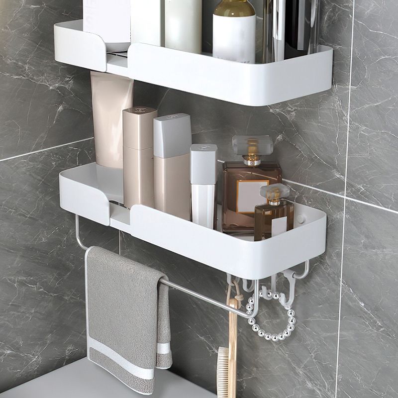 BowLift | White Bathroom Set Modern 1/2/3 - Pieces Stainless Steel Bathroom Shelf