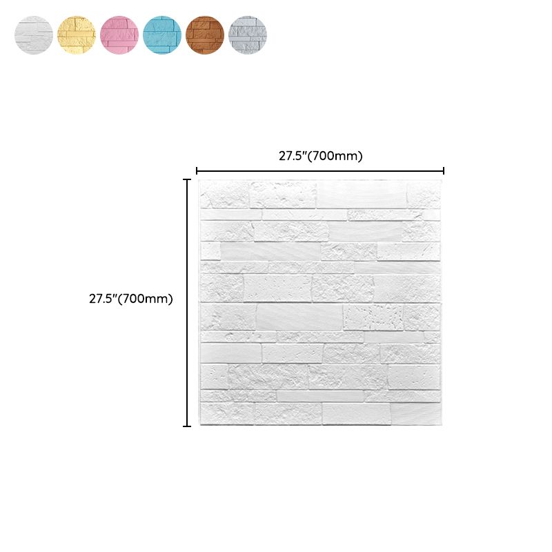 BowLift | Industrial 3D Brick Wall Plank Bathroom Living Room Wall Panel Set of 10