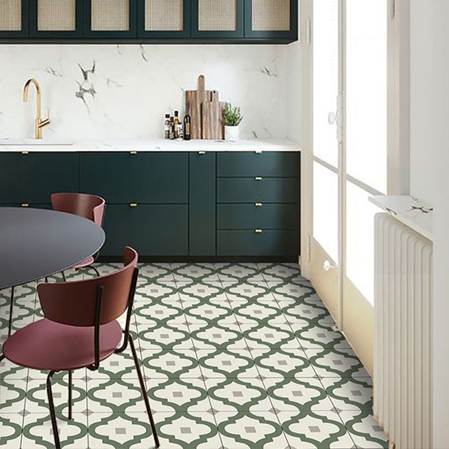 BowLift | Field tile wallpaper square PVC removable and adhesive back tile